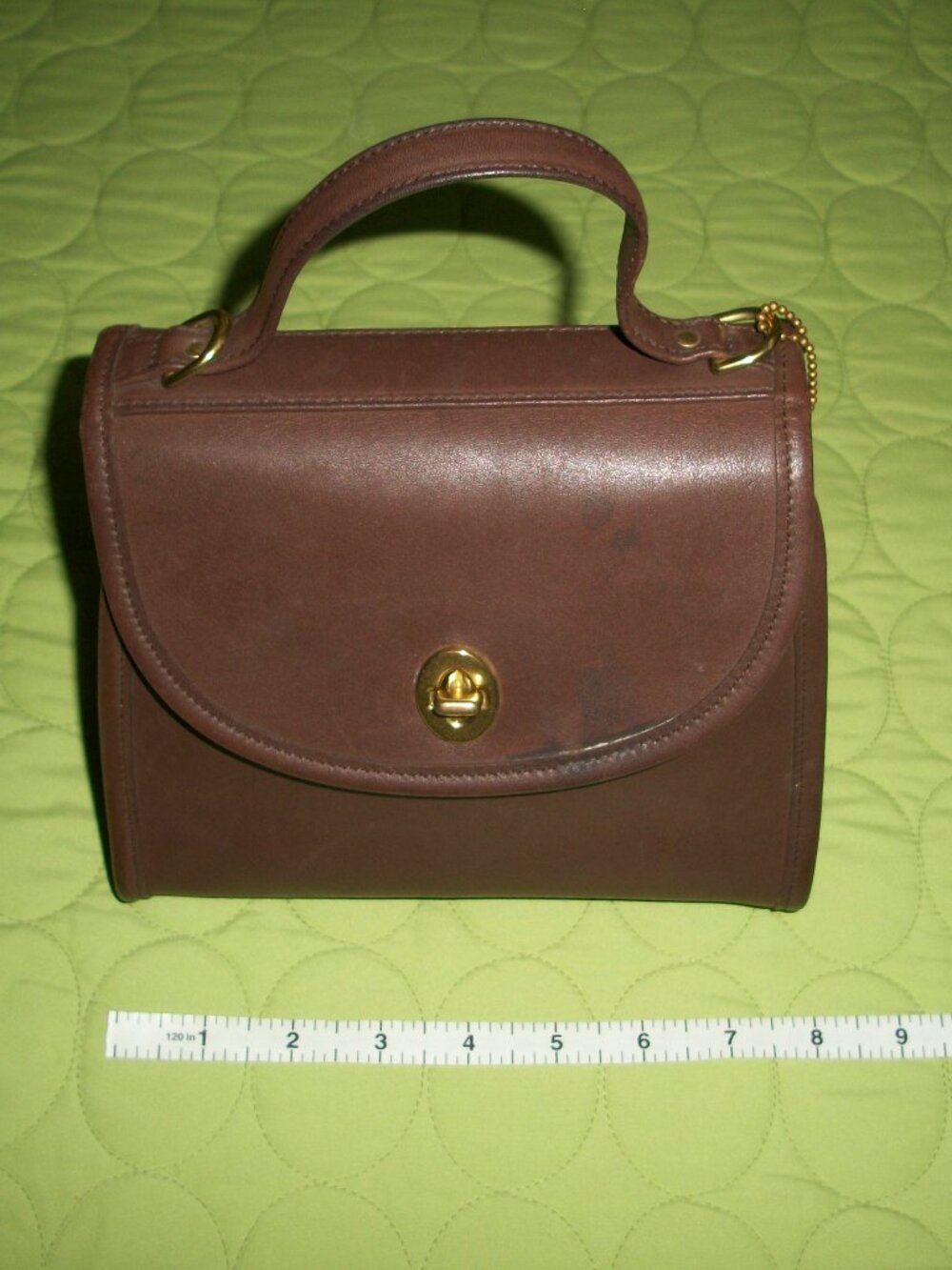 Vintage COACH Regina #9983 British Tan Leather 90s Bag